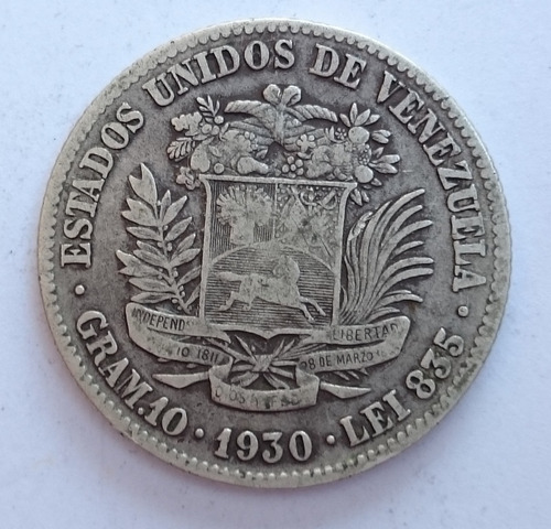 Moneda De 2 Bolivares Del Año 