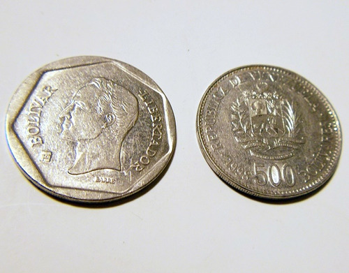 Moneda De 500 Bolivares, Año  Monedas