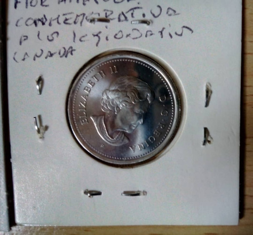 Moneda De Canada, 25 Cents, . Fin Primera Guerra. Unc