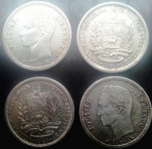 Moneda De Colección: 1 Bs. Plata.  Grms. Lei.835.