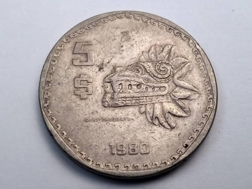 Moneda De Colección Antigua Mexicana . Quetzalcoátl