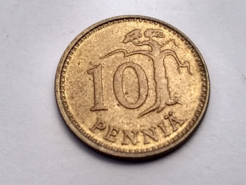Moneda De Colección Antigua (pennia). Finlandia 