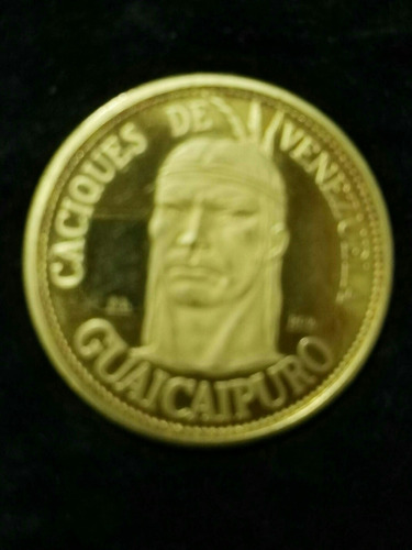 Moneda De Oro Caciques De Venezuela Guaicaipuro
