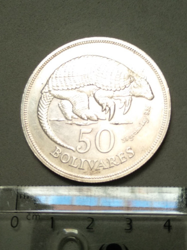 Moneda De Plata 50 Bolívares 