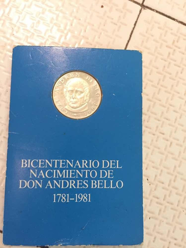 Moneda De Plata Bicentenario Andres Bello