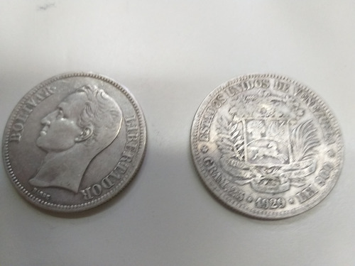 Moneda De Plata De 5 Bolivares Que Era De Verdad Fuerte
