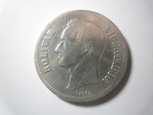 Moneda De Plata De Bs. 2,00 - Año 