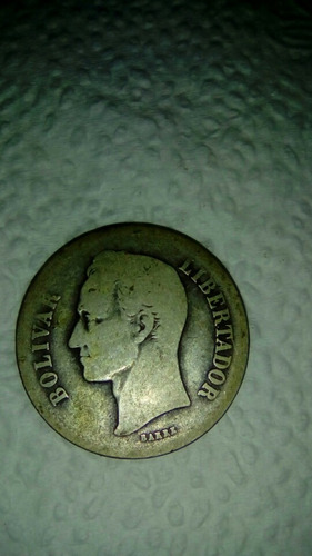 Moneda De Plata De Bs 2,00 Año 