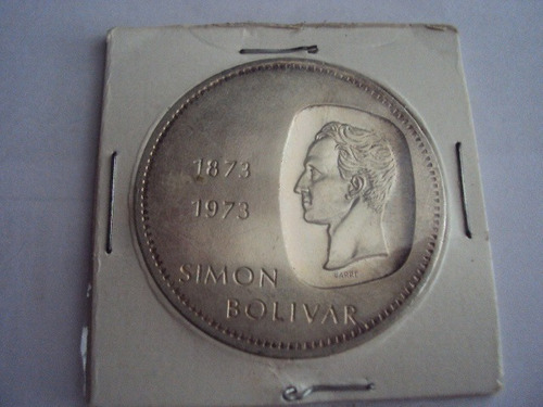 Moneda De Plata Doblon De 10 Bolivares.