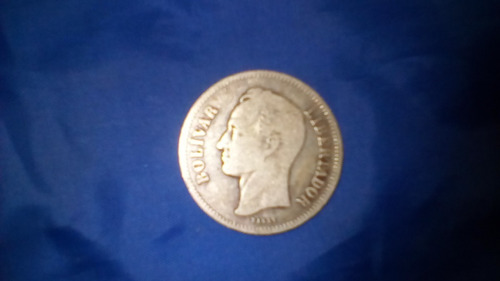 Moneda De Plata Lei 835 Gram.10 (2 Bolivares)