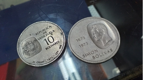 Moneda De Plata Para Colección (doblon 10 Bolivares)