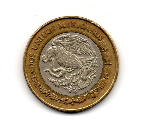 Moneda Diez Pesos Mexico  Coleccion Bimetalica Coda1 4$