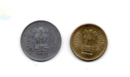 Moneda India Rupia Antigua Coleccion Coda9 2$