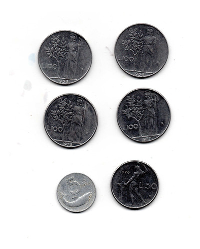 Moneda Italia Lira Antigua Coleccion Coda6 12$