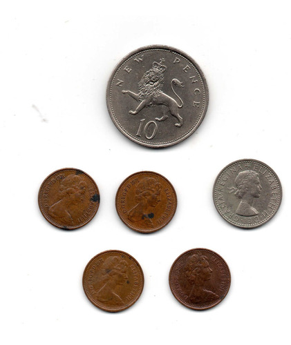 Moneda Peniques New Penny Gran Bretaña Inglaterra Cd$