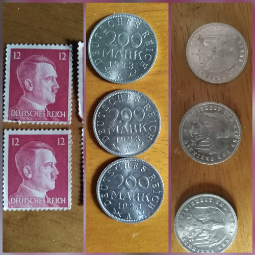 Monedas Alemanas Año . Mark 200 Deutsches Reich