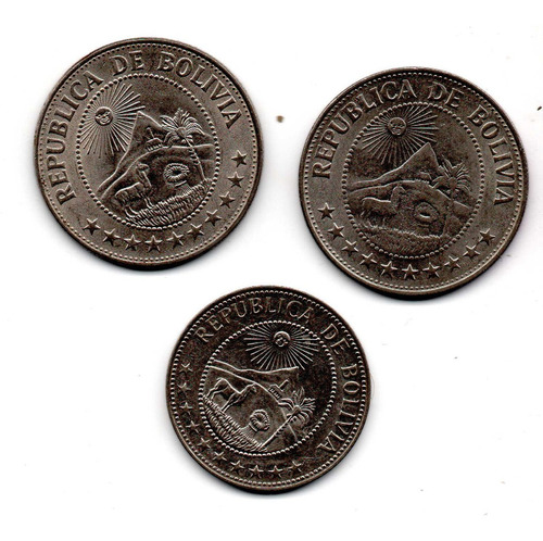 Monedas Bolivia Antigua Coleccion $ Codbox