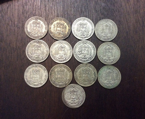 Monedas De 1 Bolivar De Plata Año 