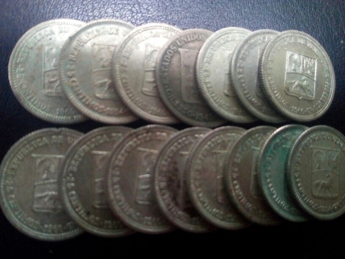 Monedas De 25 Centimos De Plata. Medios. Oferta 15x800mil