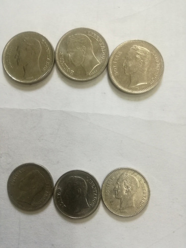 Monedas De 50 Y 25 Céntimos De Los Años  Y 