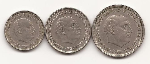 Monedas De F. Franco Caudillo De España  Y 5