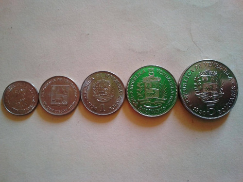 Monedas Del Año  Colección Desde 0,25 A 5 Bs