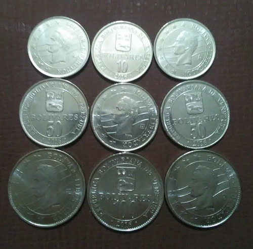 Monedas Del  Piezas En Total, 15 De C/u