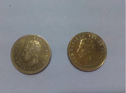 Monedas Española De Pesetas Del Rey Juan Carlos, ,