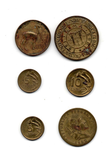 Monedas Sol Oro Peru Antiguas Coda10 8$