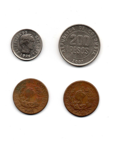 Peso Colombia Moneda Antigua Coda8 10$