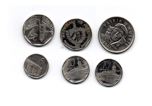 Peso Cuba Moneda Coleccion Coda8 Todas X 6 $