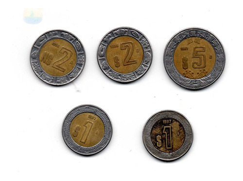 Pesos Mexico Varios Monedas Coleccion Coda5