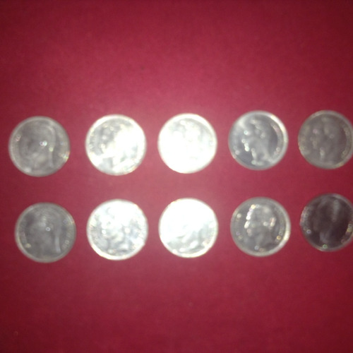 Set De 10 Monedas De Bs. )