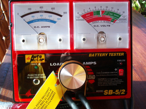 Tester, Probador Para Baterías, Alt. Auto Meter Sb-5/2