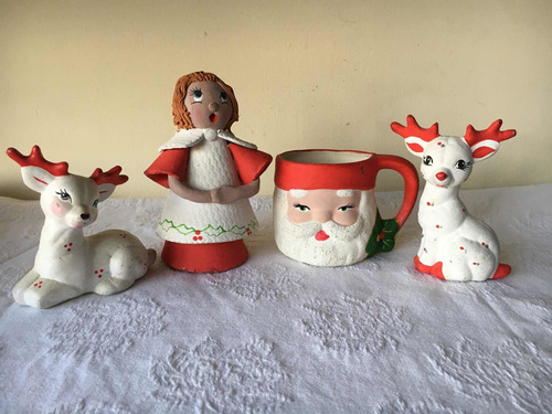 Adorno De Navidad Venado Taza Santa Ángel Decora Nacimiento