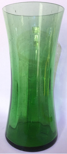 Adorno Vidrio Arte Murano Jarron Florero Verde Co.12