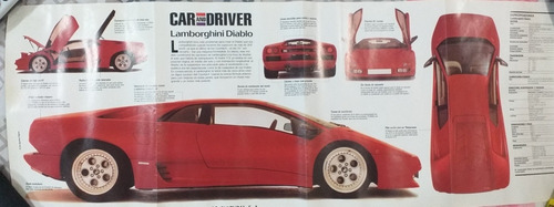 Afiche Lamborgini Diablo Car And Drive