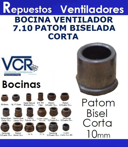 Bocina Ventilador 7.10 Patom Biselada Corta Somos Tienda