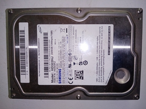 Disco Duro 320gb Sata3 Samsung Pc Entrega Anti Covid19