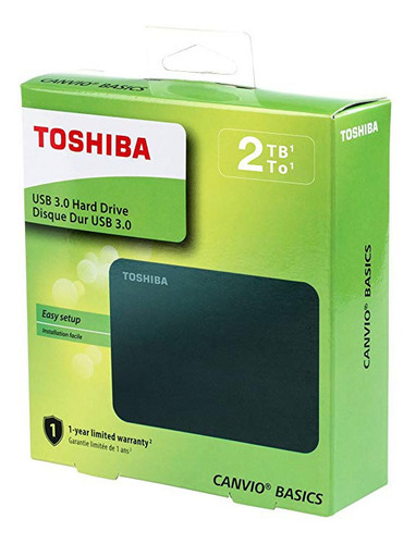 Disco Duro Portátil Toshiba De 2 Tb