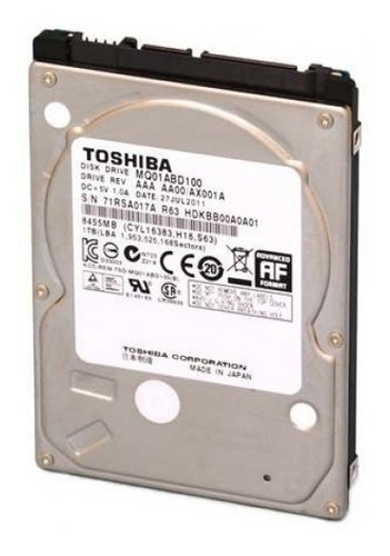 Disco Duro Toshiba 1tb Sata De 2.5 Lapto Pc Dvr Ps% New