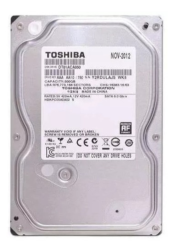 Disco Duro Toshiba 500gb rpm 6gb/s 3.5'' Para Pc Nuevos