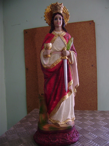 Figura De Santa Bárbara 50cm