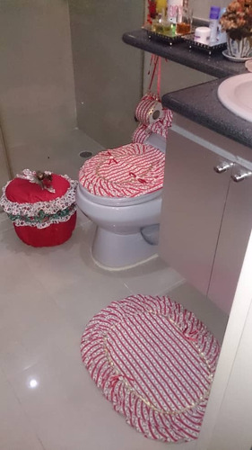 Juego De Baño Con Decoracion De Navidad