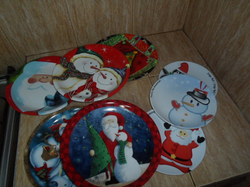 Juego Vajilla Combo Set Platos, Tazas Navideñas Cerámica