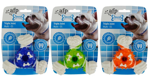 Juguete Mordedores Masticables Triple Dental Para Perro