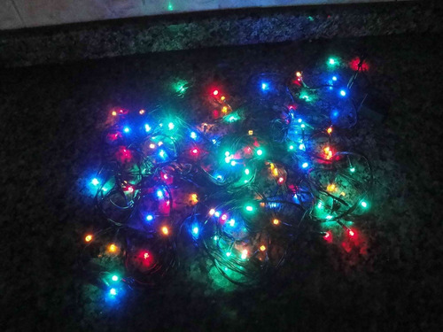 Luces De Navidad 4 Colores Intermitentes Mas De 5 Cambios