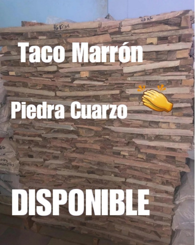 Piedra Decorativa Tipo Taco Regular Marrón En Oferta!!