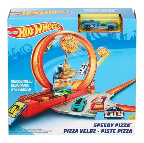 Pista De Hot Wheels Pizza Veloz