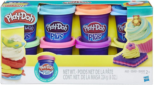 Play Doh Plus 8pk Juguete Original Hasbro (12v)